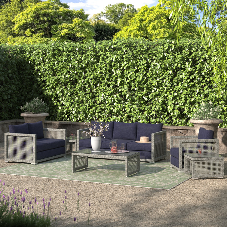 Kelly Clarkson Home Aura 6 Piece Outdoor Patio Wicker Rattan Set Wayfair